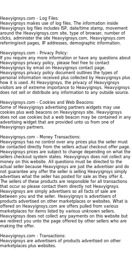 heavyignsys privacy