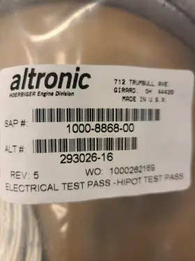 293026-16 ALTRONIC Saveair Air Start Wiring Harness
