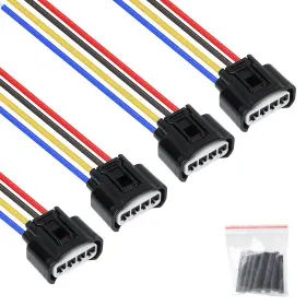 ZH-0086-4-4 EXQUTOO Ignition Coil Female Connector Plug Wires