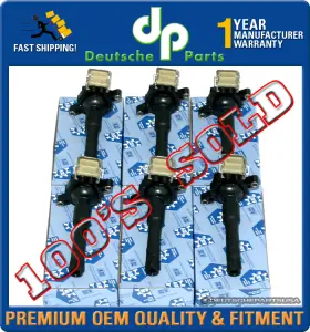 Hamburg-technic 0221504029hamburg-techniccf91 Direct Ignition Coil Coils 6 Set For Bmw E38 728i 730i