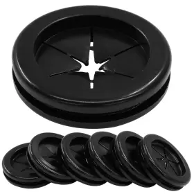 Suiwotin 445044081081 6pcs 1 Inch Id 1/4 Drill Hole Rubber Grommets Firewall Plug Wire Protection