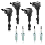 Autokay Ignition Coils & Spark Plugs Set Of 4 For Kia Hyundai Elantra Sonata. Fixed Price $167.09.