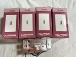 5 Lutron Ariadni 4 Ay-10p-wh 1-ay-103p 3-way Preset Dimmer Switch,. Fixed Price $85.00.