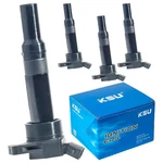 Ksu Ignition Coil, Compatible W/ Select Hyundai & Kia Models (4 Pack) (open Box). Fixed Price $27.47.