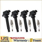 Set Of 4 Ignition Coils + Spark Plugs For Suzuki Sx4 2007-2009 I4 2.0l Uf562. Fixed Price $51.50.