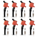 Ena Set Of 8 Red Ignition Coil Pack And Platinum Spark Plug Compatible Mercury. Fixed Price $122.80.