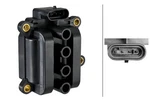 Hella Ignition Coil - 4-pin Connector Bolted 5da358102-151. Fixed Price $70.21.
