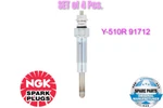 Genuine Ngk Glow Plug 91712 Set Of 4 Pcs. Y-510r. Fixed Price $77.05.