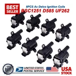 8pcs Ignition Coils Acdelco For Chevrolet 5.3l 6.0l 4.8l Bsc1251 D585 Uf262 Usa. Fixed Price $100.99.