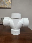Charlotte Pipe 3 Dwv Double Sanitary Tee (drain, Waste And Vent). Fixed Price $13.00.