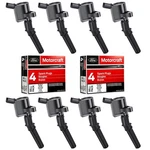 Mas Ignition Coils Dg508 And Motorcraft Spark Plugs Sp493 Compatible With For.... Fixed Price $134.79.