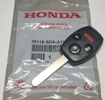 * Oem P/n 35118-sda-a11 Key, Immobilizer & Transmitter (blank) - Genuine Honda. Fixed Price $74.85.
