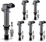 Ena Pack 6 Uf270 Ignition Coil Black Packs And Spark Plugs. Fixed Price $118.99.