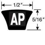 Gates Ap48 V Belt 1/2" Rubber Power Transmission. Fixed Price $42.83.