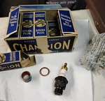 Nos Champion Ln It's Box # 7 Spark Plugs 18mm Made In U.s.a. Fixed Price $55.00.