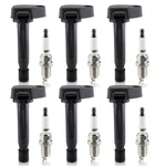 Autokay 6 Pcs Ignition Coils And Spark Plugs Set For Honda Odyssey 1999.... Fixed Price $113.89.