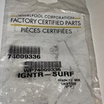 Wp74009336 Whirlpool Range Surf, Burner Igniter, Genuine Oem Factory Certified.. Fixed Price $18.88.