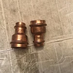 Lot Of 2 Nibco 3/4 X 1 1/4 Press Copper Reducing Coupling Reducer. Fixed Price $20.00.